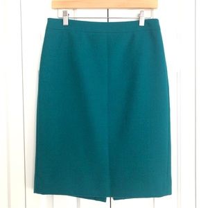 J. Crew No. 2 Emerald Green Pencil Skirt